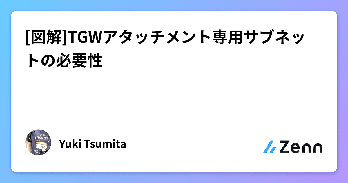 図解]TGWアタッチメント専用サブネットの必要性
